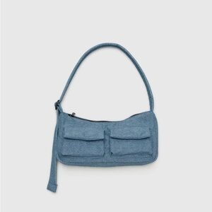 Baggu cargo shoulder bag in digital denim